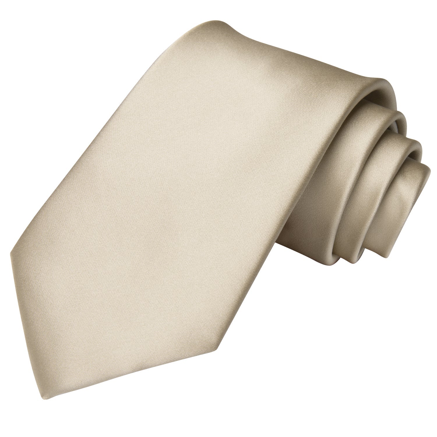 GentCrest Champagne Solid Tie Hanky Cufflinks Set - Image 2