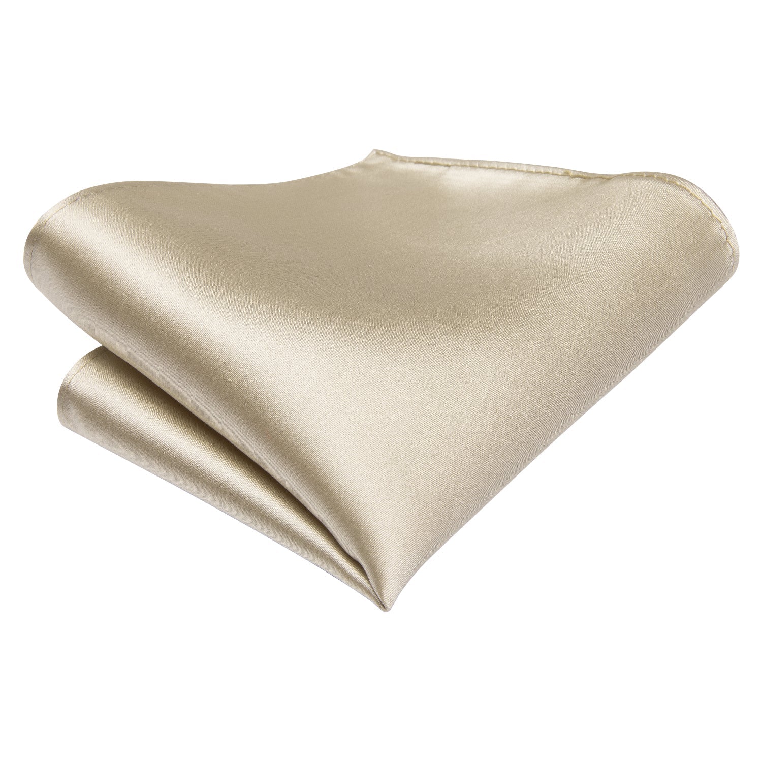 GentCrest Champagne Solid Tie Hanky Cufflinks Set - Image 4
