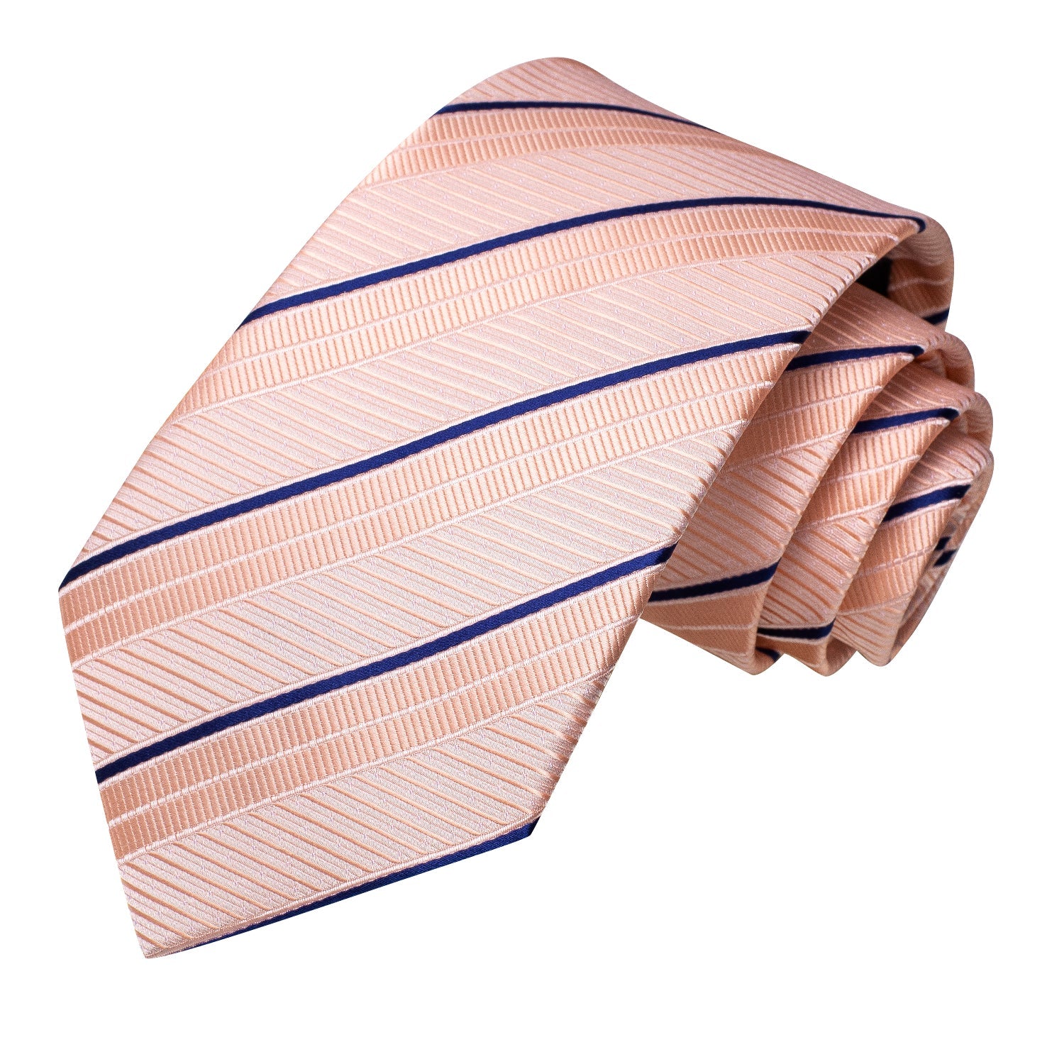 GentCrest Blue Striped Tie Hanky Cufflinks Set - Image 4