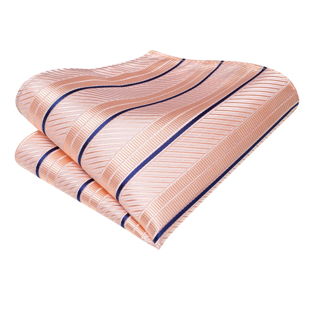 GentCrest Blue Striped Tie Hanky Cufflinks Set - Image 5
