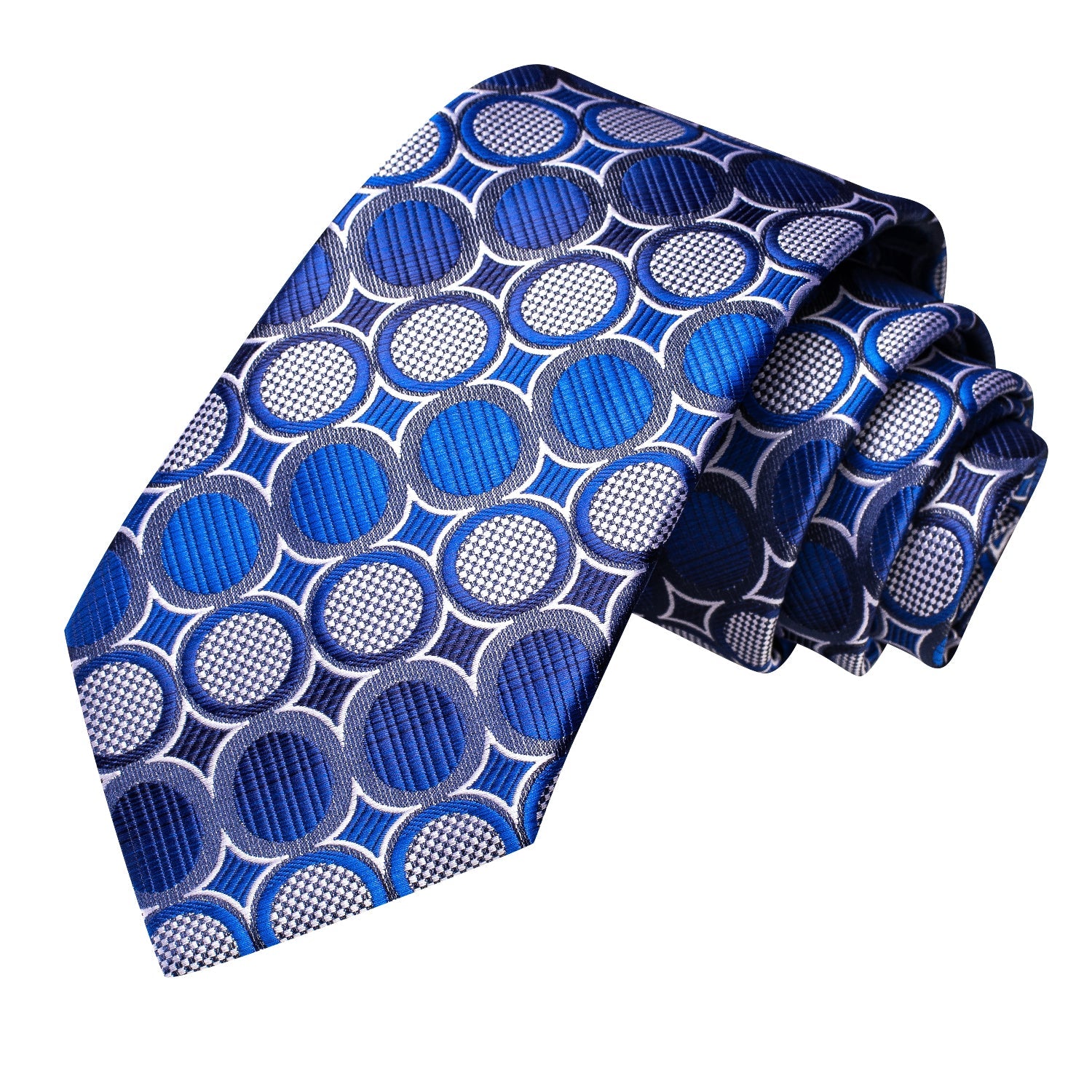 GentCrest Blue Polka Dot Tie Hanky Cufflinks Set - Image 4