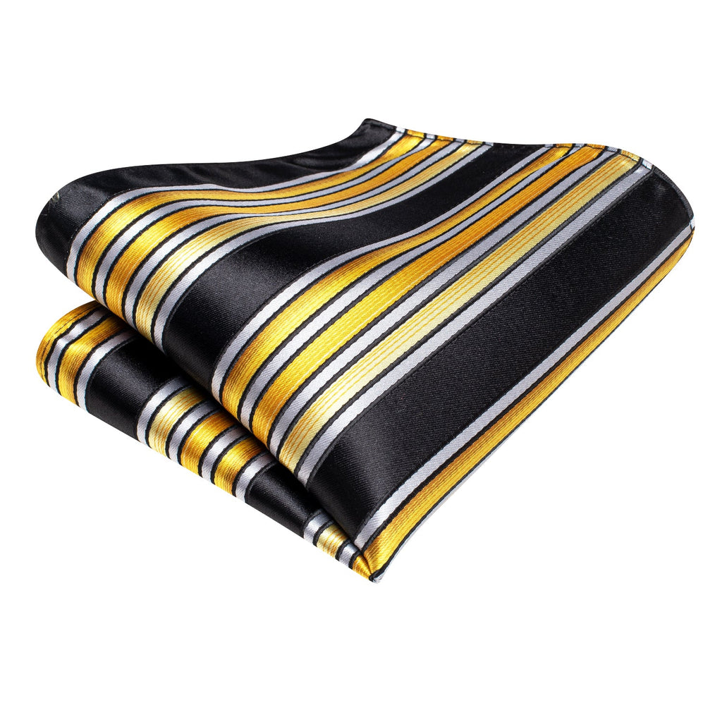 GentCrest Black Classic Tie Hanky Cufflinks Set - Image 5