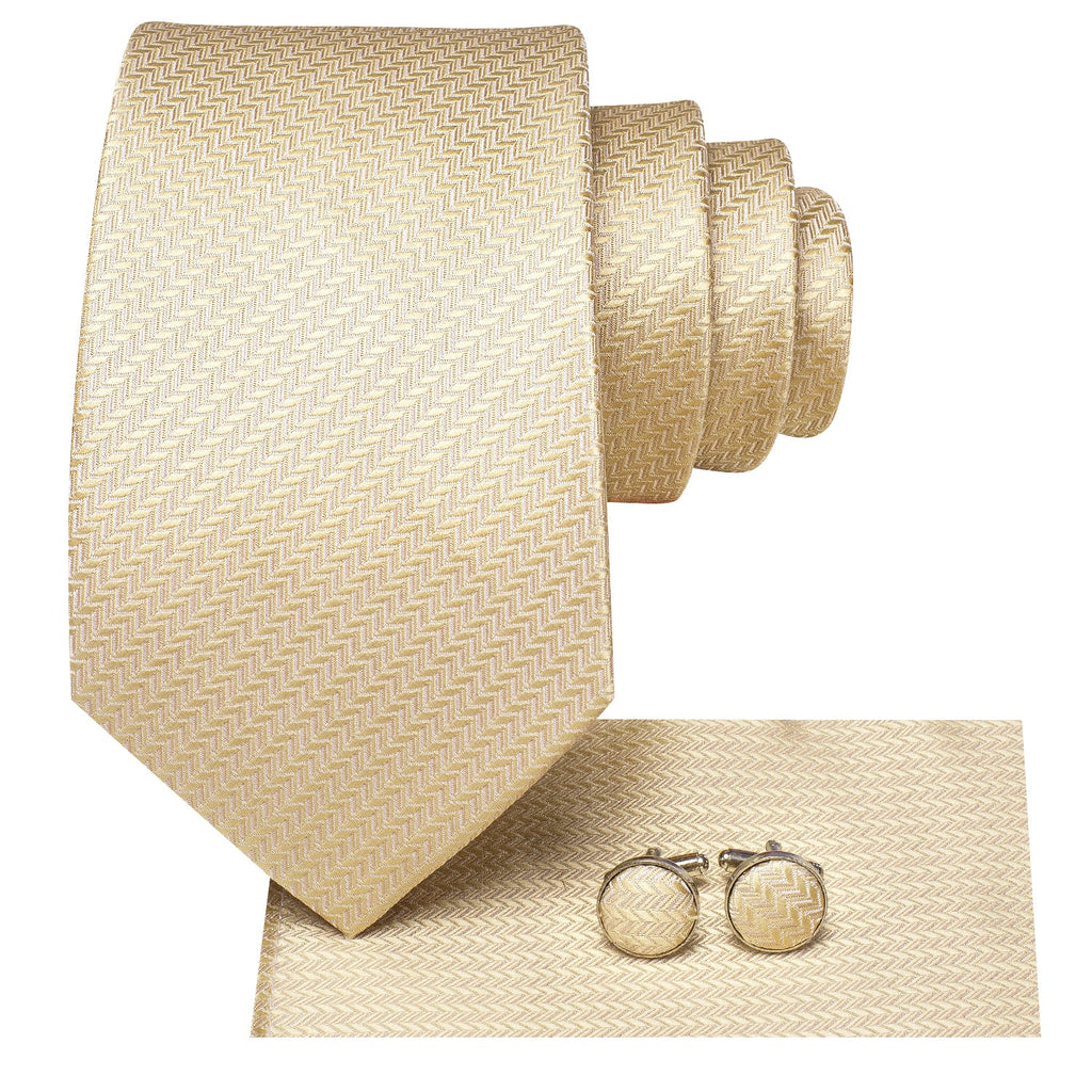 GentCrest Red Solid Tie Hanky Cufflinks Set - Image 5