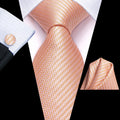 GentCrest Red Plaid Tie Hanky Cufflinks Set - Image 1