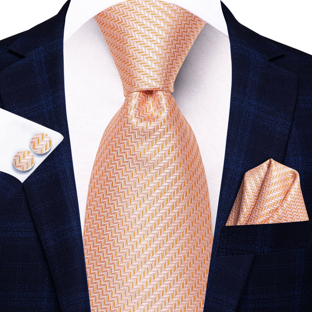 GentCrest Red Plaid Tie Hanky Cufflinks Set - Image 3