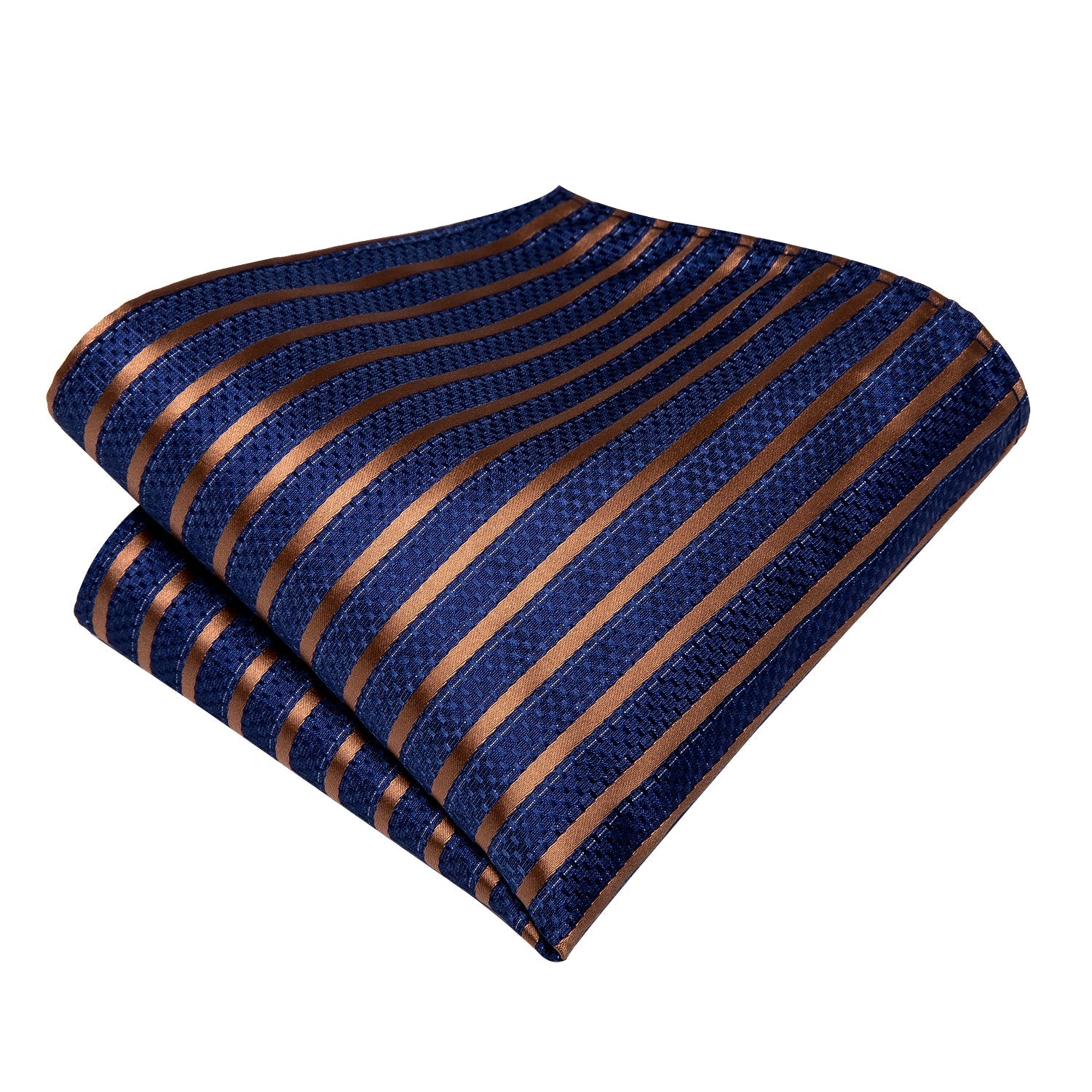 GentCrest Blue Striped Tie Hanky Cufflinks Set - Image 6