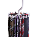 Hanging Tie Rack - White - GentCrest