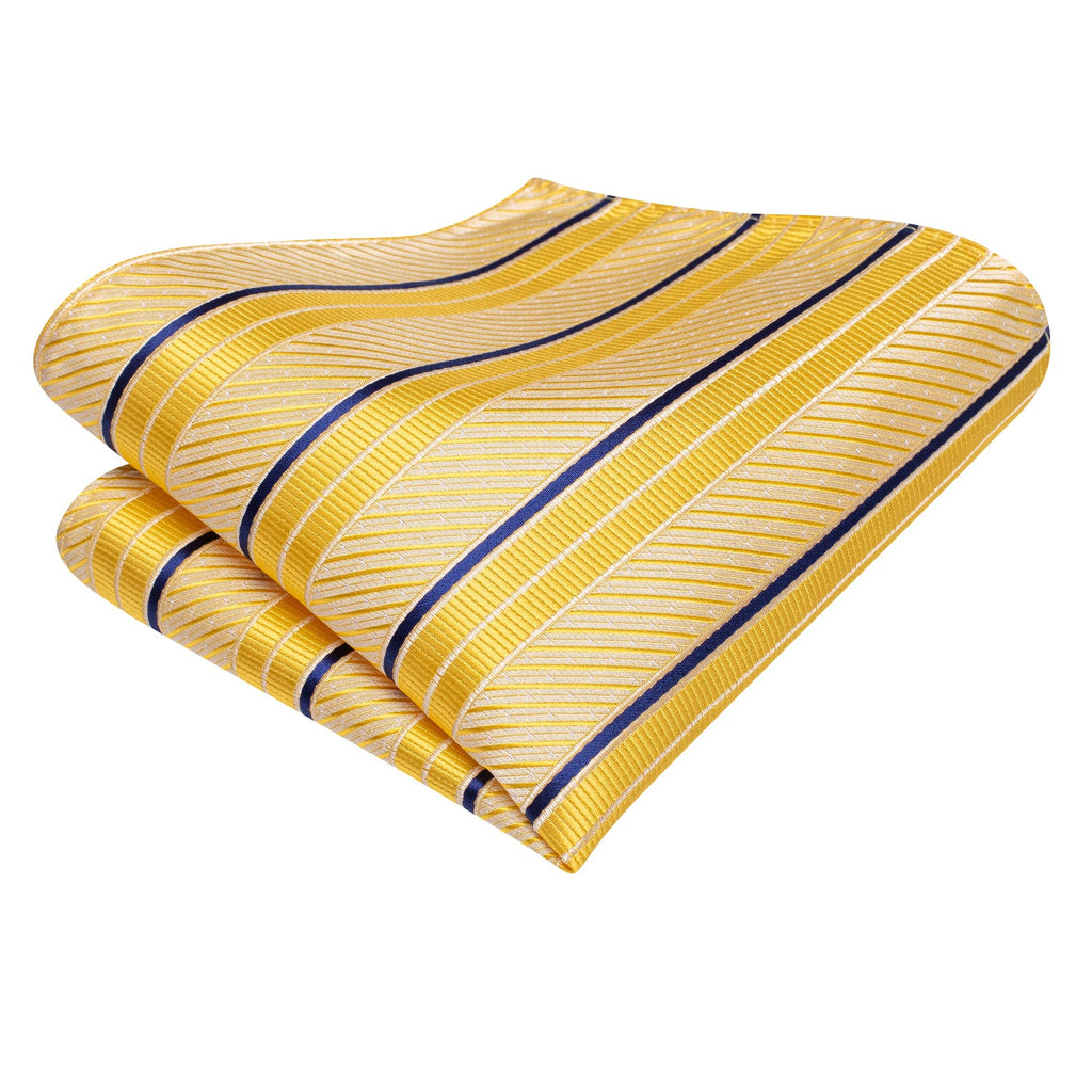 GentCrest Blue Striped Tie Hanky Cufflinks Set - Image 6