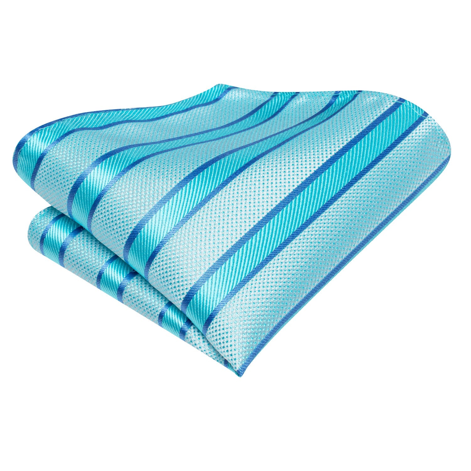 GentCrest Blue Striped Tie Hanky Cufflinks Set - Image 5