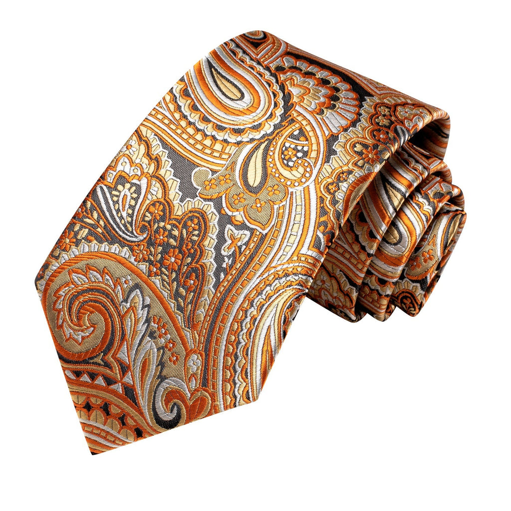 GentCrest Gold Paisley Tie Hanky Cufflinks Set - Image 4