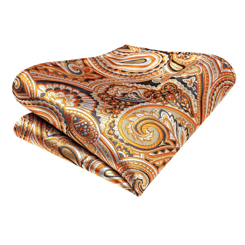 GentCrest Gold Paisley Tie Hanky Cufflinks Set - Image 3