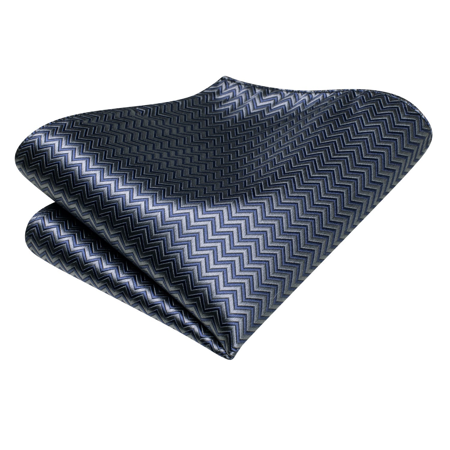 GentCrest Blue Striped Tie Hanky Cufflinks Set - Image 4