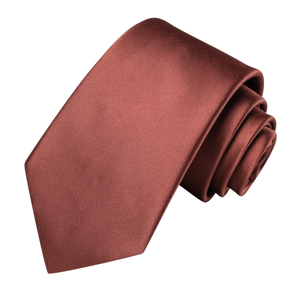 GentCrest Red Solid Tie Hanky Cufflinks Set - Image 3