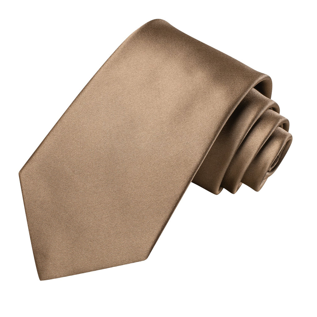 GentCrest Khaki Solid Tie Hanky Cufflinks Set - Image 3