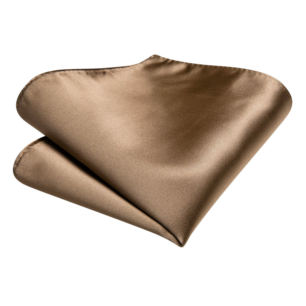 GentCrest Khaki Solid Tie Hanky Cufflinks Set - Image 4