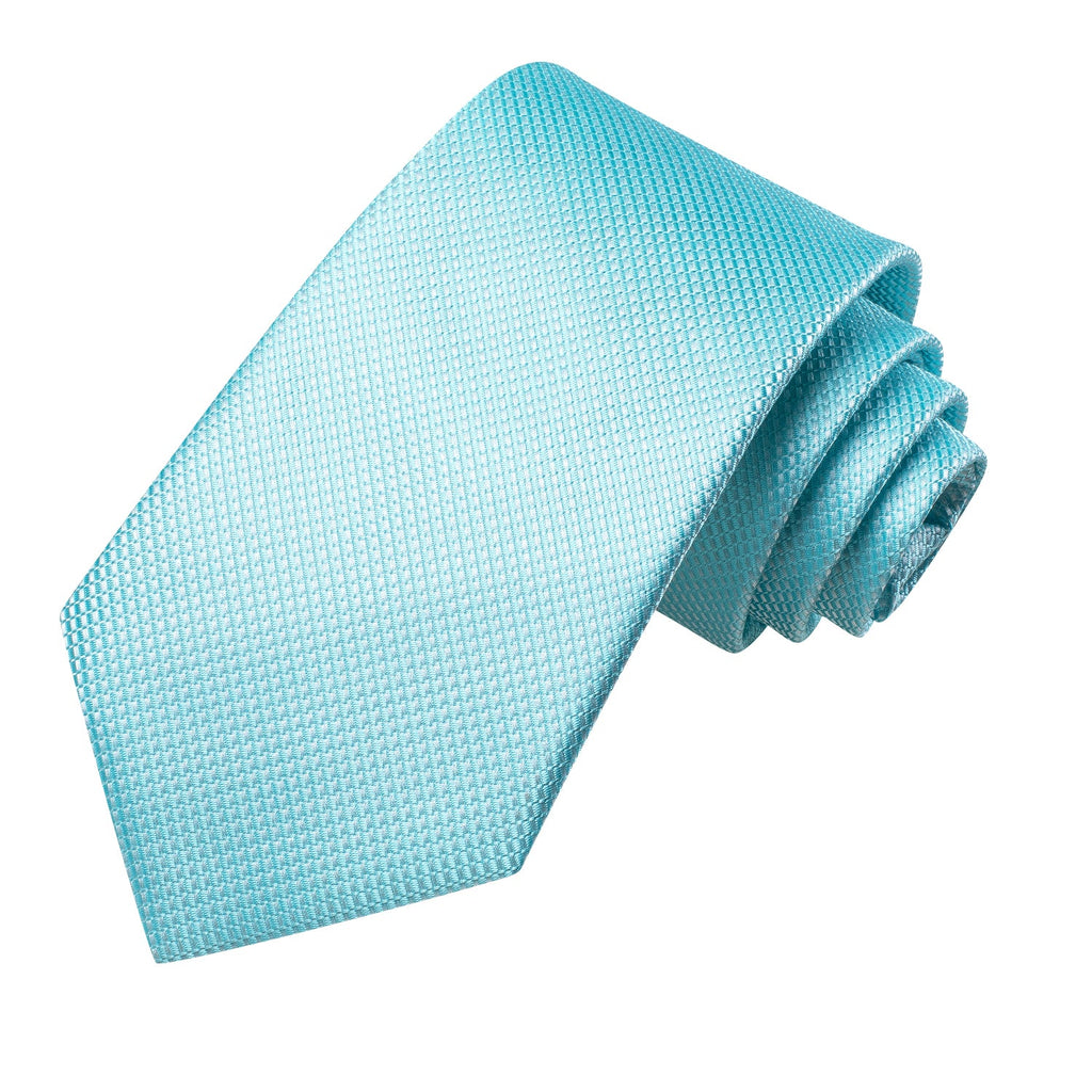 GentCrest Blue Textured Tie Hanky Cufflinks Set - Image 2
