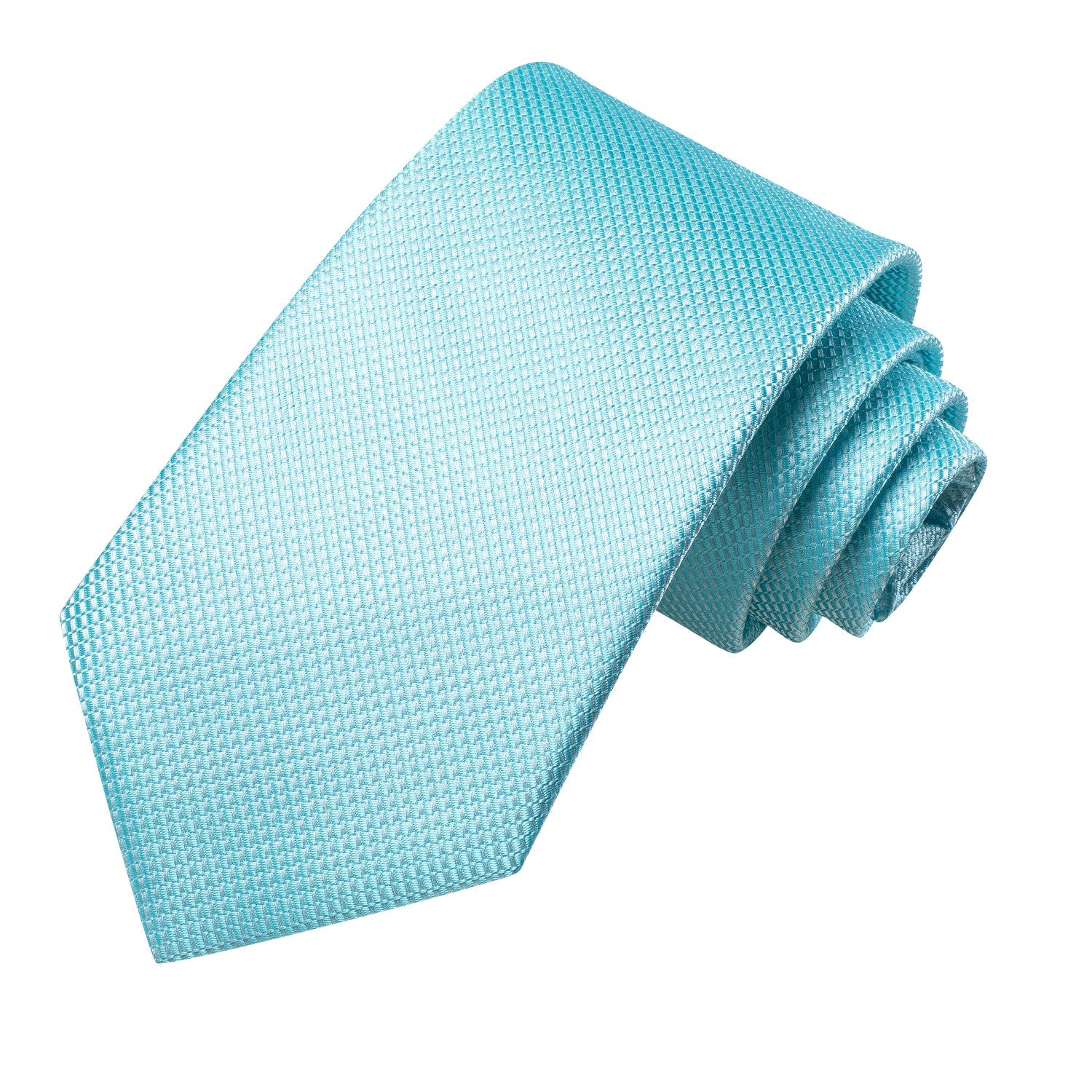 GentCrest Blue Textured Tie Hanky Cufflinks Set - Image 2