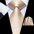 GentCrest Red Plaid Tie Hanky Cufflinks Set - Image 1