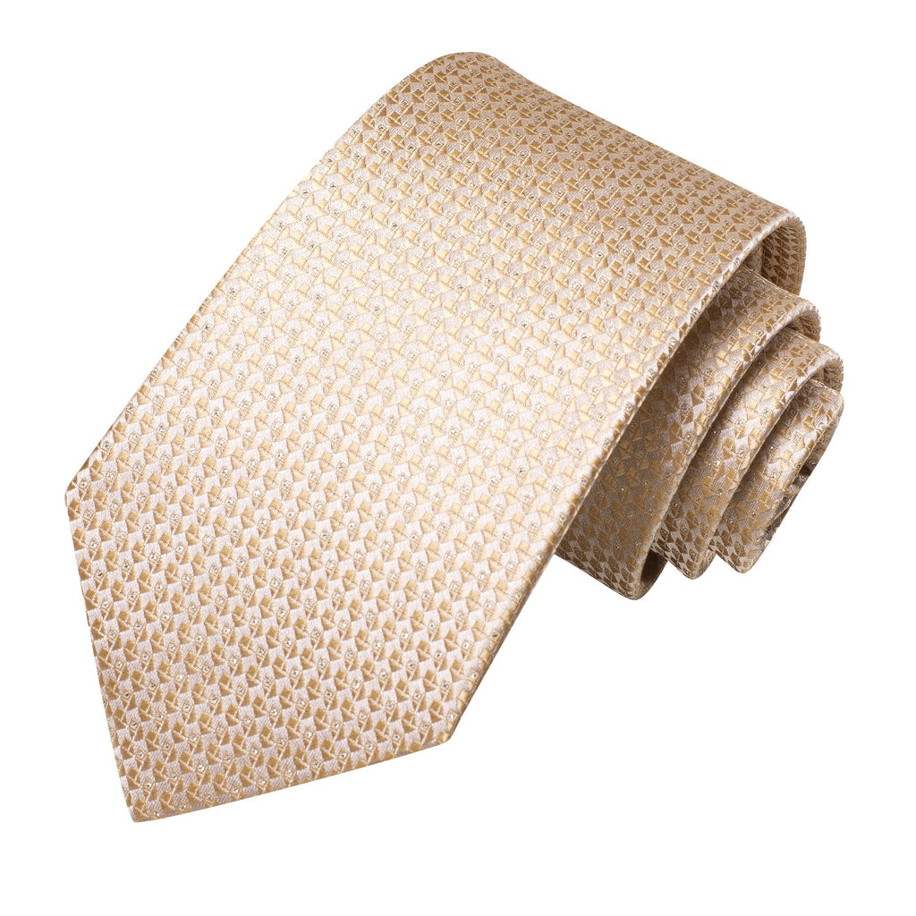 GentCrest Red Plaid Tie Hanky Cufflinks Set - Image 3