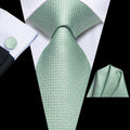 GentCrest Red Plaid Tie Hanky Cufflinks Set - Image 1