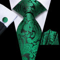 GentCrest Black Classic Tie Hanky Cufflinks Set - Image 1