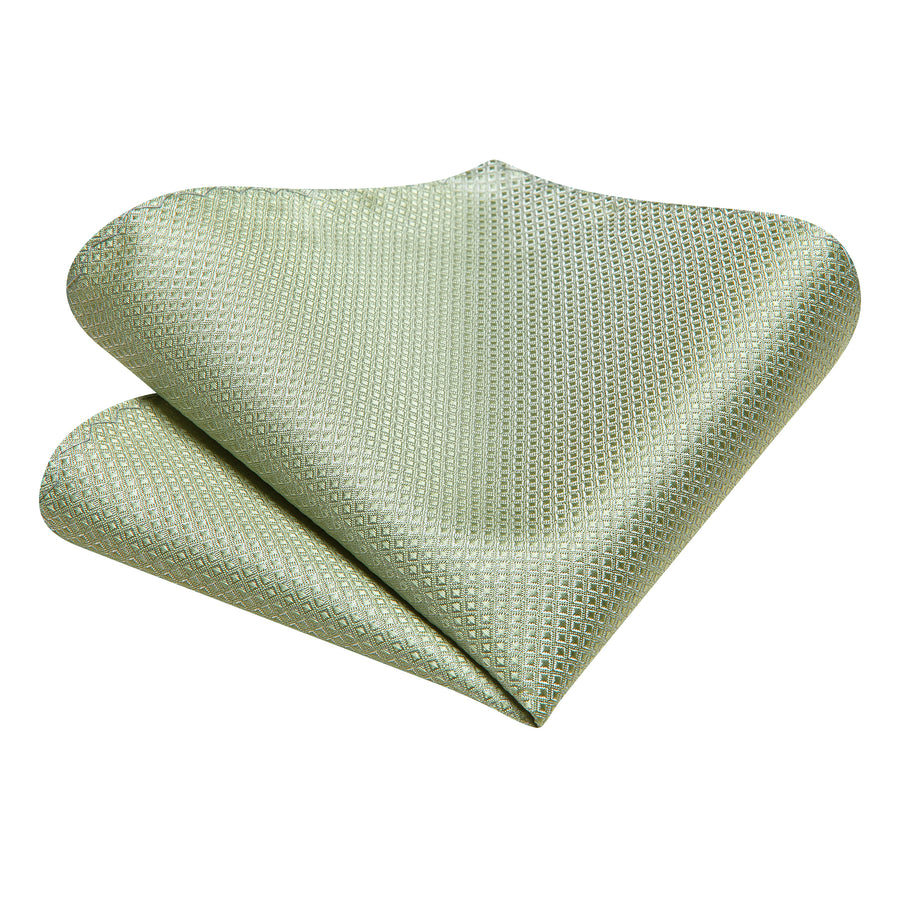 Sage Green XL Silk Tie Set - GentCrest - View 4