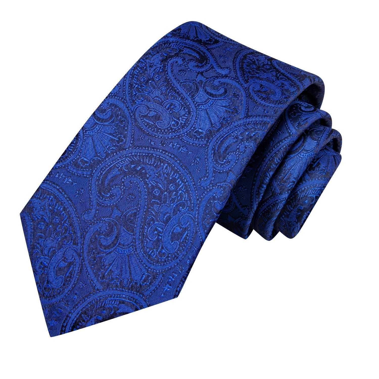 GentCrest Blue Paisley Tie Hanky Cufflinks Set - Image 3