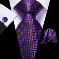 GentCrest Purple Geometric Tie Sets - Image 1