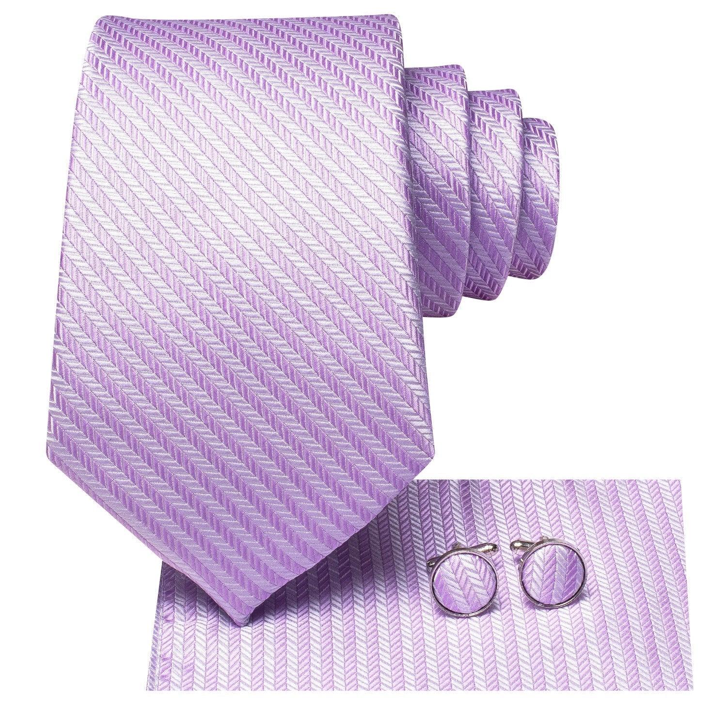GentCrest Classic Geometric Tie Hanky Cufflinks Set - Image 3