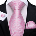 Gently Pink Silk Tie Set - GentCrest