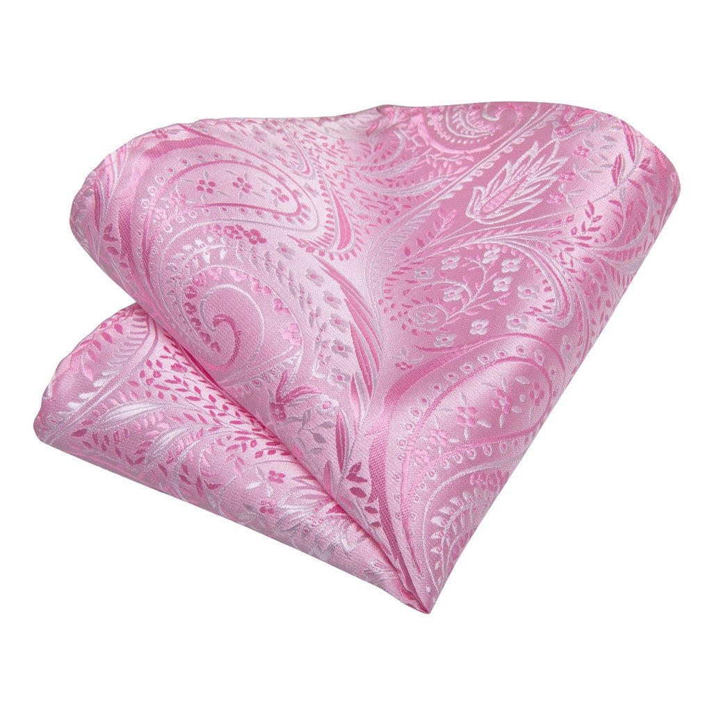 Gently Pink Silk Tie Set - GentCrest - View 4