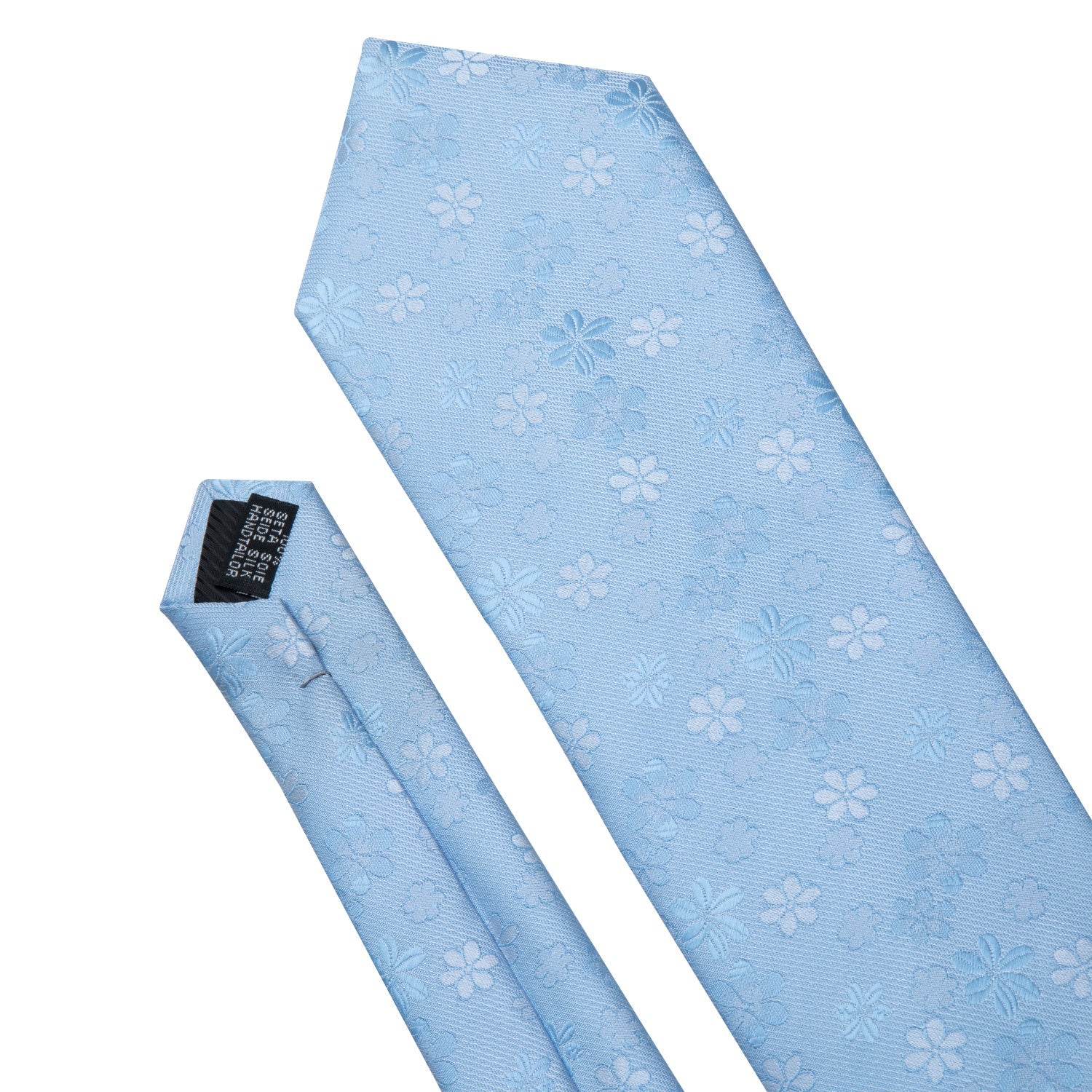 GentCrest Blue Floral Tie Hanky Cufflinks Set - Image 5