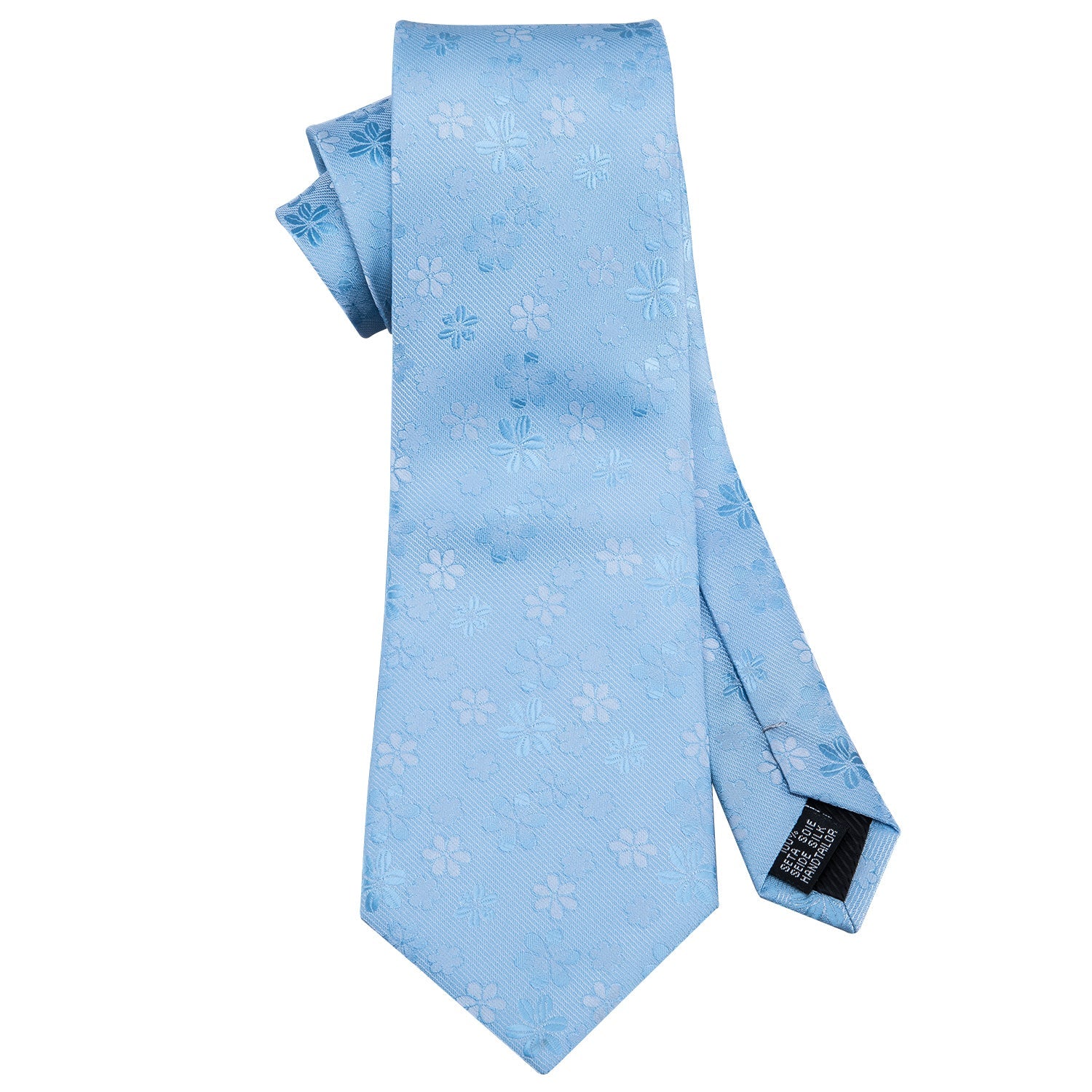 GentCrest Blue Floral Tie Hanky Cufflinks Set - Image 4