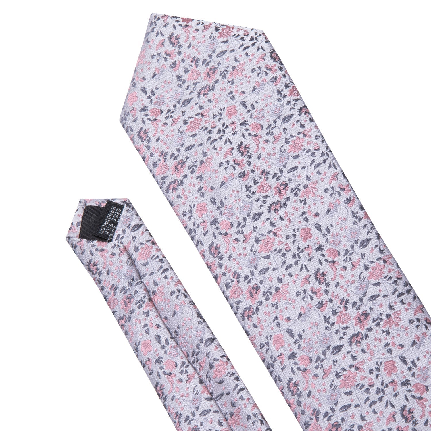 GentCrest Pink Floral Tie Hanky Cufflinks Set - Image 3