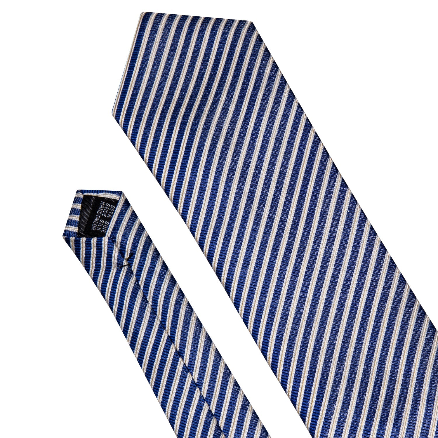 GentCrest Blue Striped Tie Hanky Cufflinks Set - Image 8