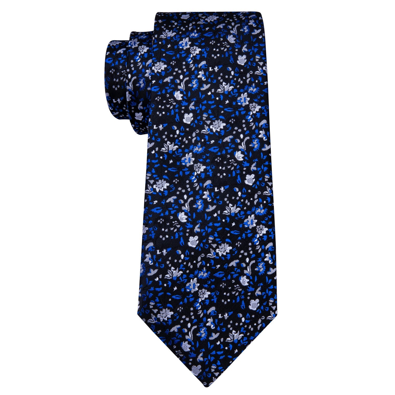 GentCrest Blue Floral Tie Hanky Cufflinks Set - Image 4