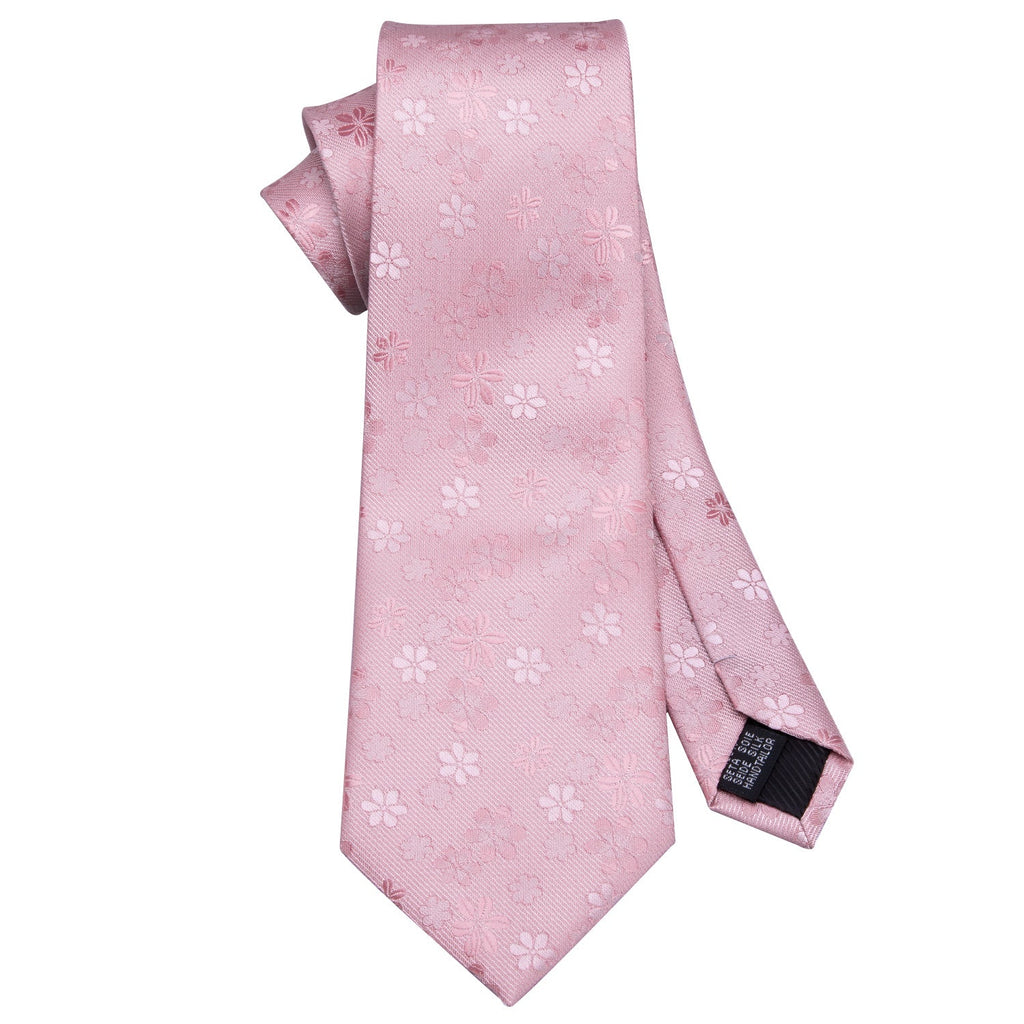 GentCrest Pink Floral Tie Hanky Cufflinks Set - Image 7