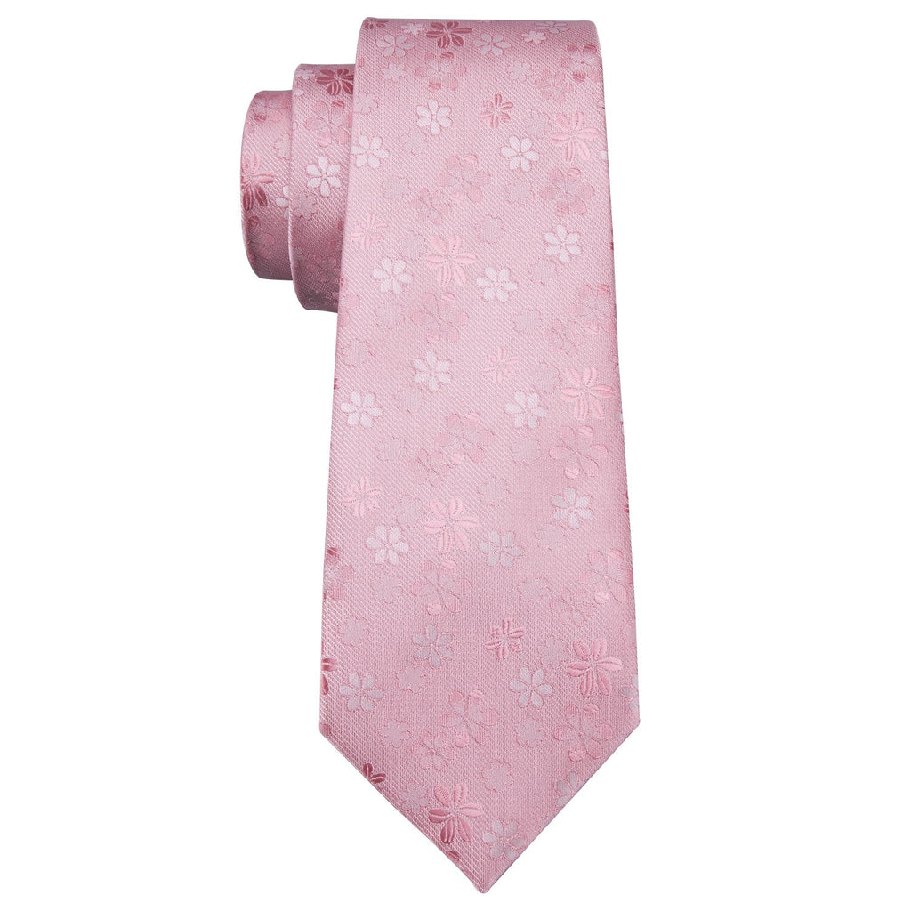 GentCrest Pink Floral Tie Hanky Cufflinks Set - Image 3