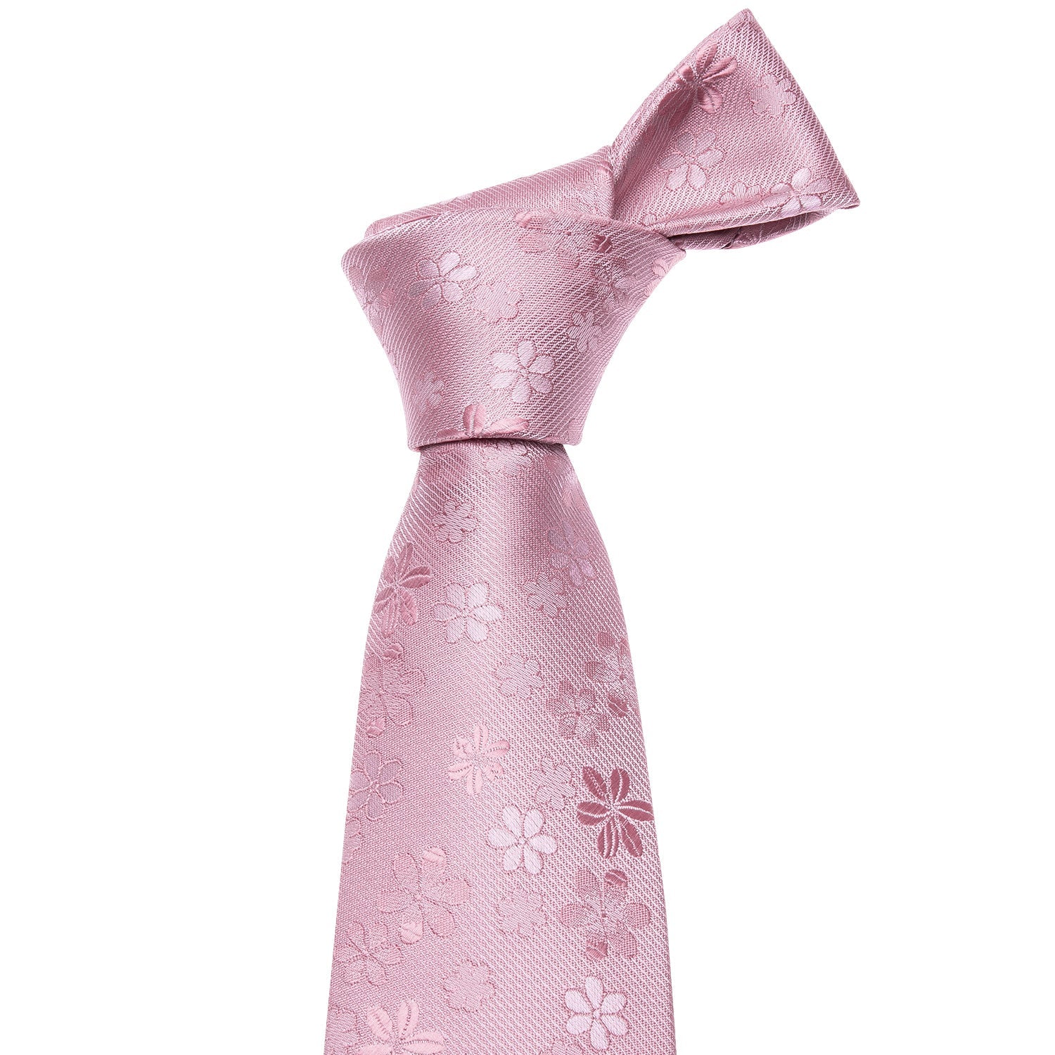 GentCrest Pink Floral Tie Hanky Cufflinks Set - Image 2