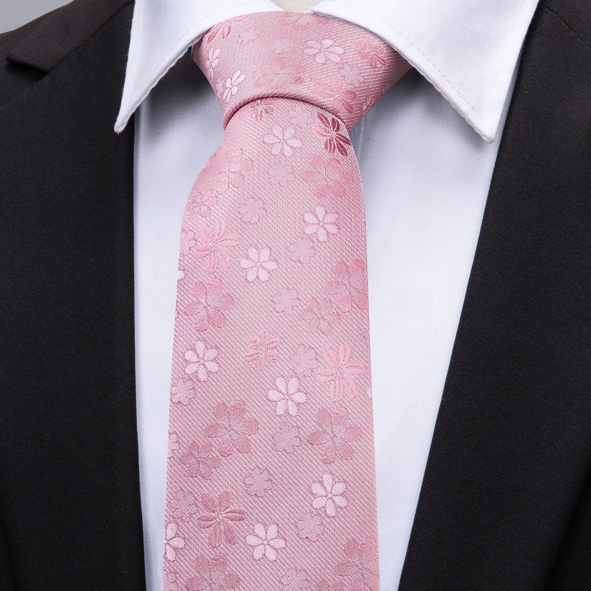 GentCrest Pink Floral Tie Sets - Image 6