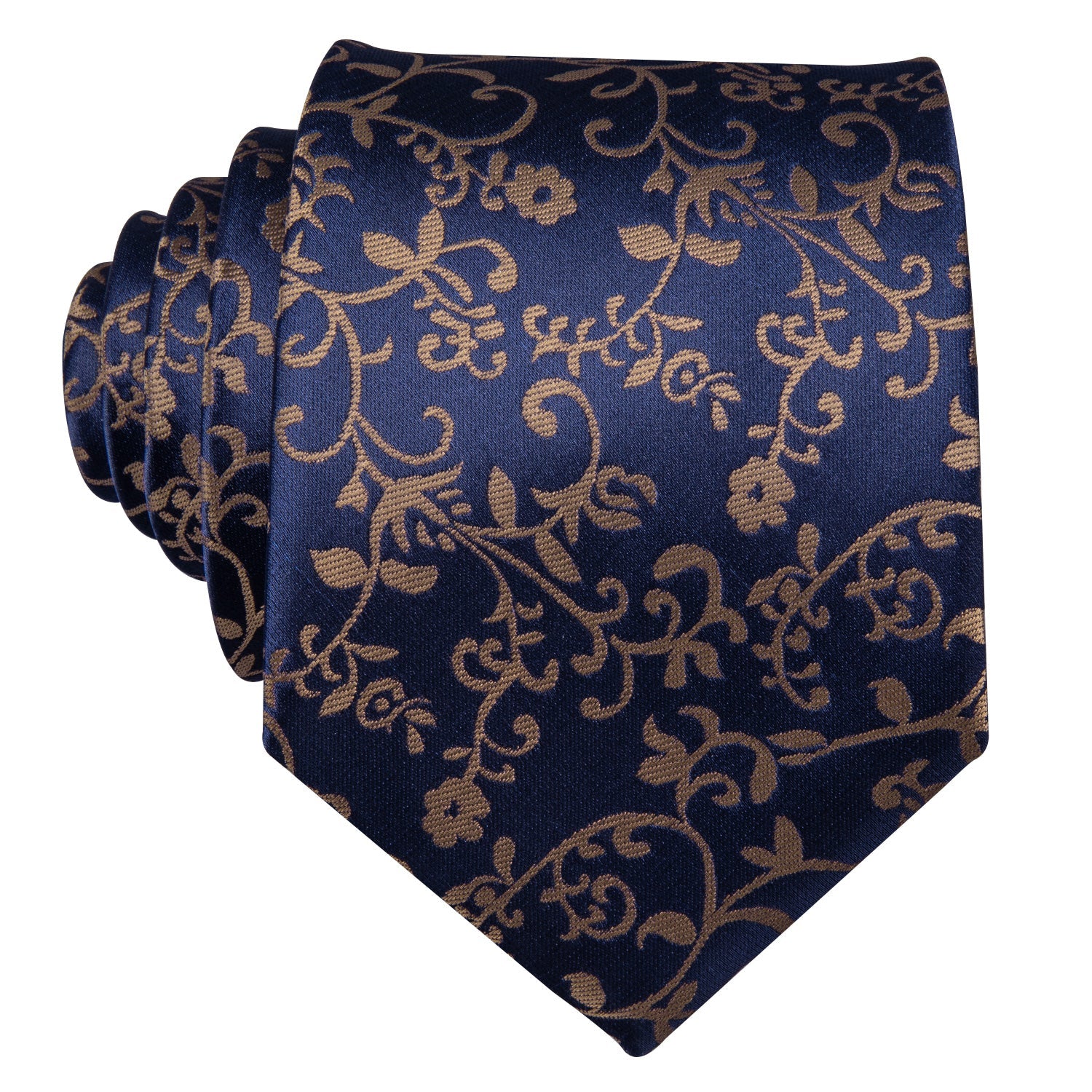 GentCrest Blue Floral Tie Hanky Cufflinks Set - Image 5