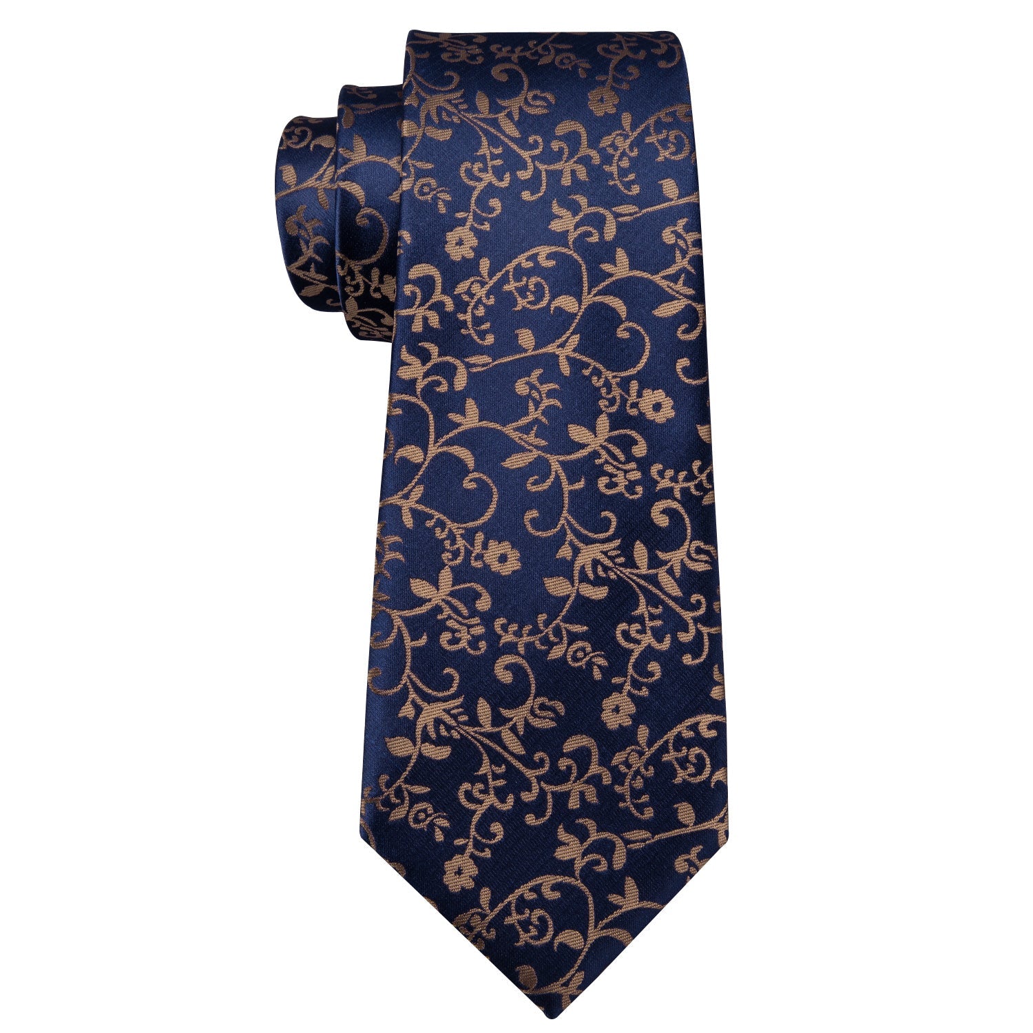 GentCrest Blue Floral Tie Hanky Cufflinks Set - Image 3