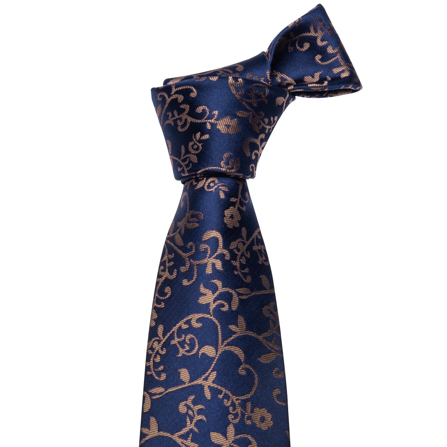 GentCrest Blue Floral Tie Hanky Cufflinks Set - Image 4