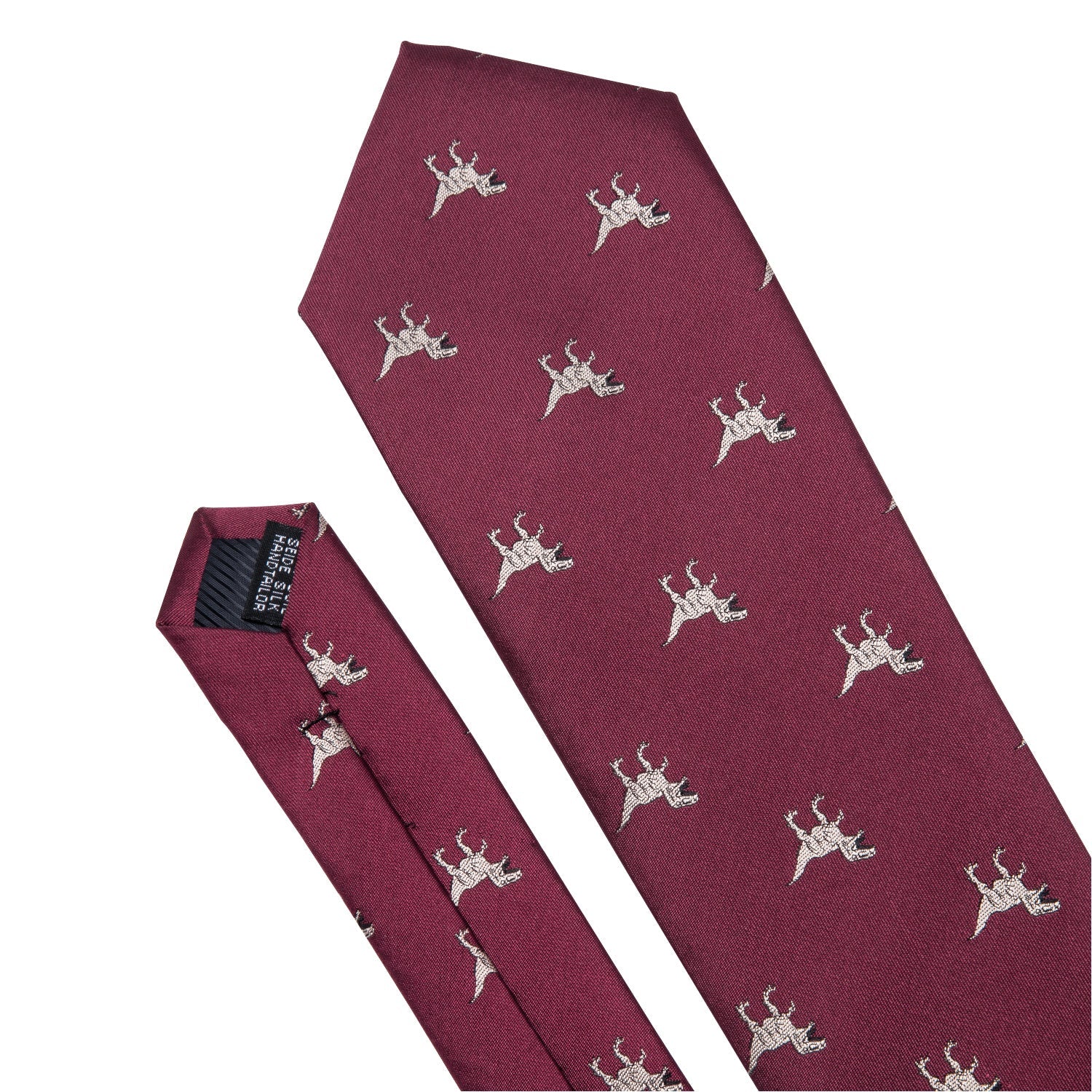 GentCrest Burgundy Novelty Tie Hanky Cufflinks Set - Image 3