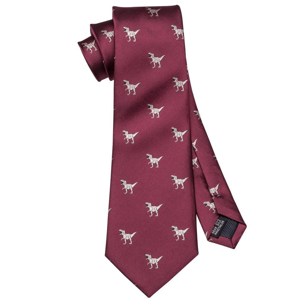 GentCrest Burgundy Novelty Tie Hanky Cufflinks Set - Image 5