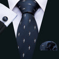 Blue Penguin Novelty Silk Tie Set - GentCrest
