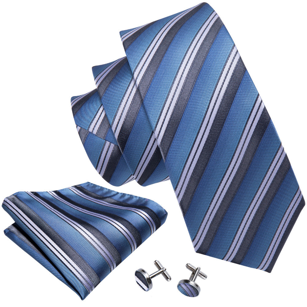 GentCrest Blue Striped Tie Sets - Image 2