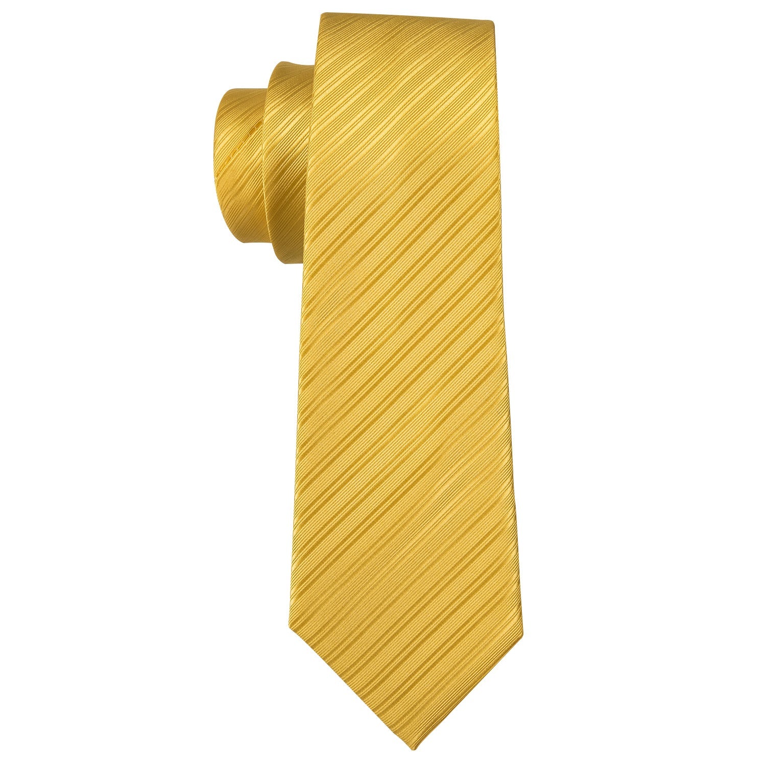GentCrest Gold Striped Tie Hanky Cufflinks Set - Image 5