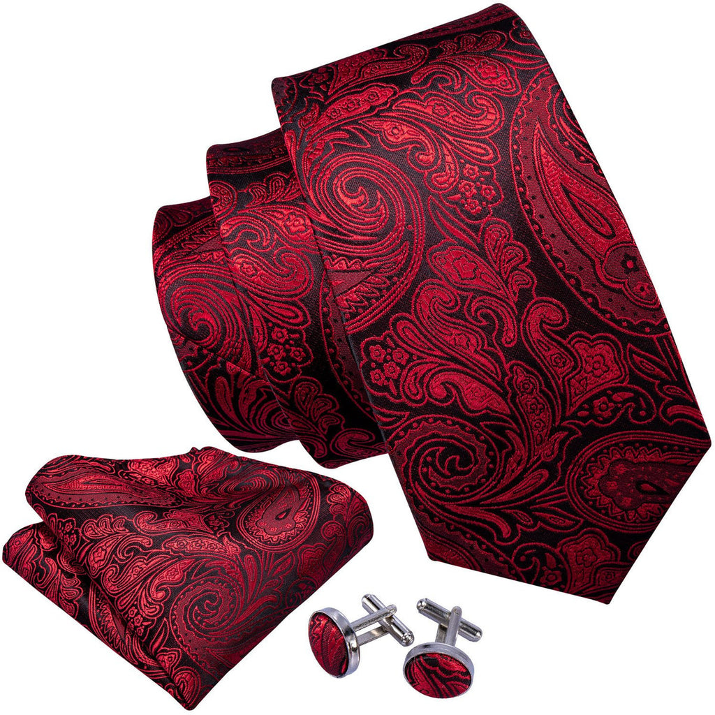 GentCrest Black Paisley Tie Sets - Image 3