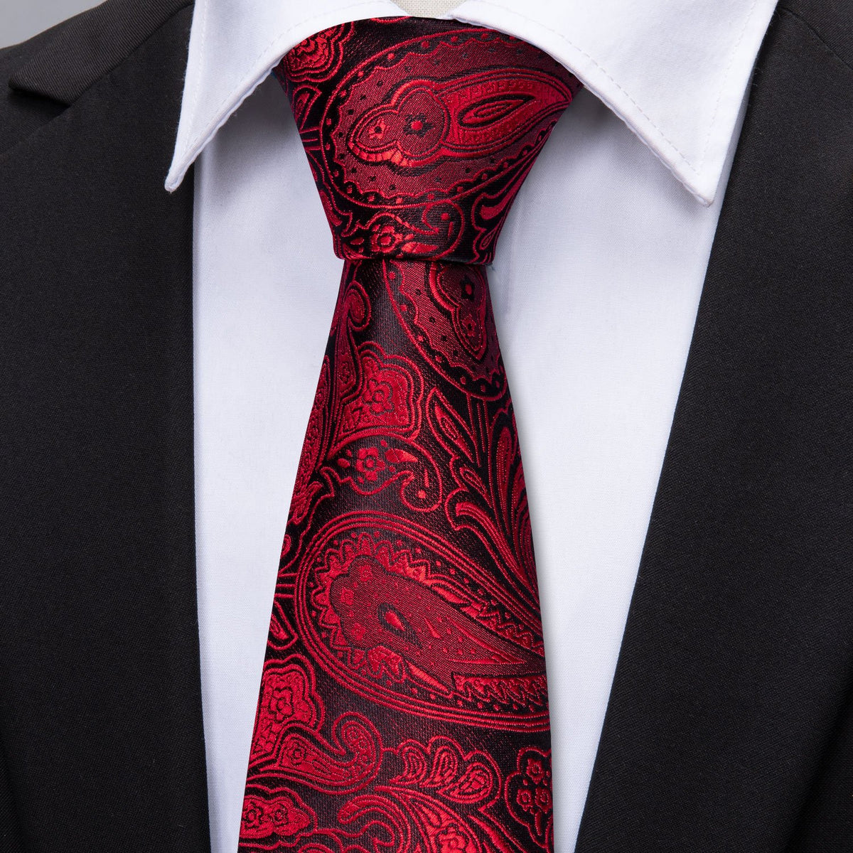 GentCrest Black Paisley Tie Sets - Image 2